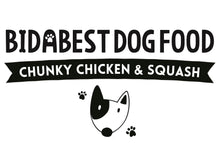 Load image into Gallery viewer, BidaBest Healthy Chunky Chicken &amp; Squash Dog Food Logo