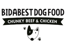 Load image into Gallery viewer, BidaBest Healthy Chunky Beef &amp; Chicken Dog Food Logo